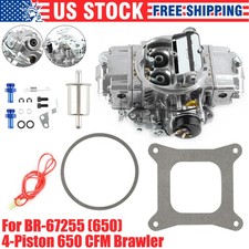 New 4 Barrel For 650 Cfm Holley Brawler Double-pumper Carburetor Electric Choke
