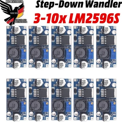 NEUNX 10x LM2596S DC-DC Step Down Spannungswandler Arduino Modul Regler Abwärtsmodul
