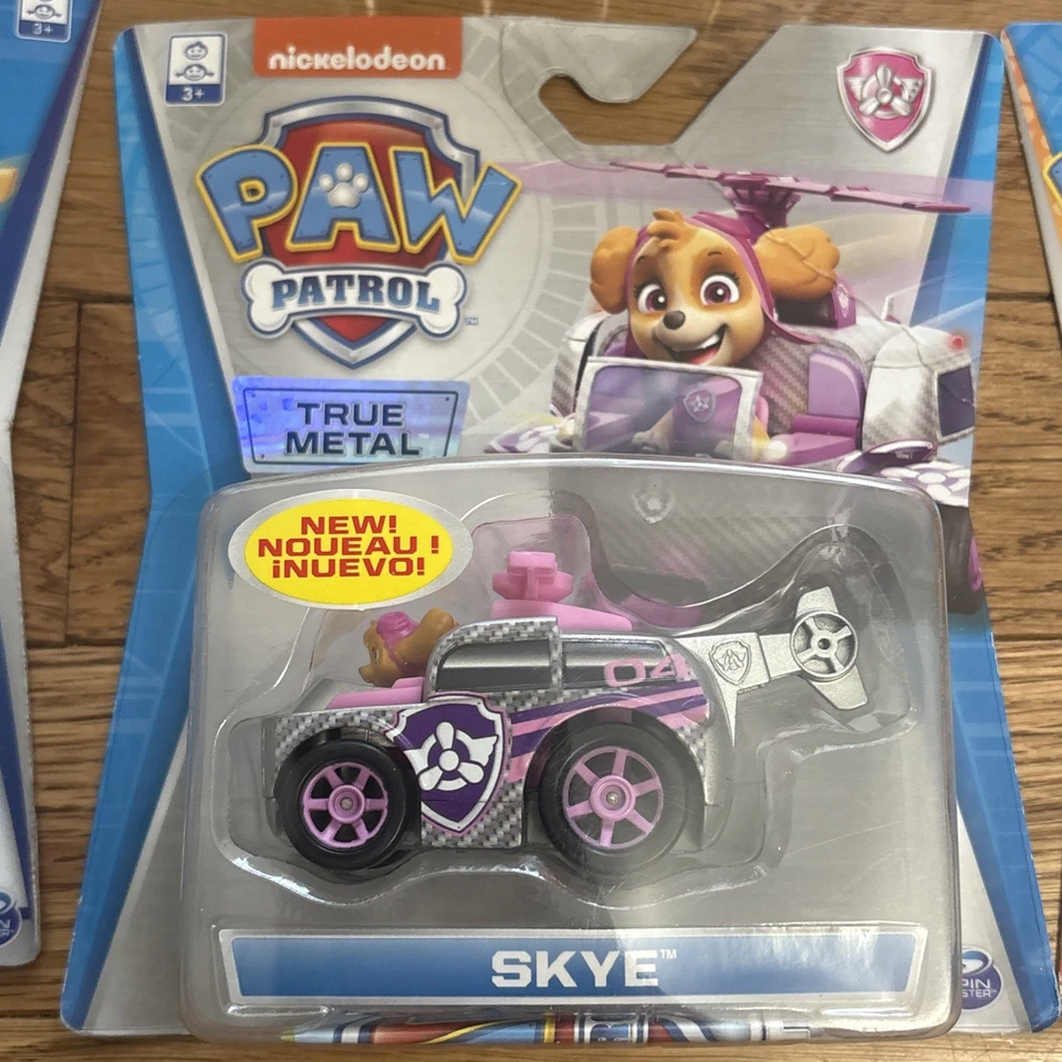 Lote de 7 Carros PAW PATROL TRUE METAL INCLUI RYDER - NOVO, LACRADO - 2018\2019 - Imagem 3 de 4