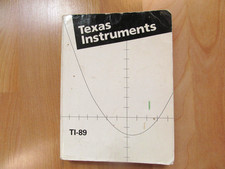 1998 Texas Instruments TI-89 Users Manual Gui...