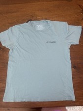 Columbia PFG Mens M Blue Short Sleeve Crew Ne...