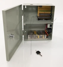 LN WIREPATH SURVEILLANCE WPS-PS9-12VDC-10A 9 CAMERA CCTV SECURITY POWER SUPPLY