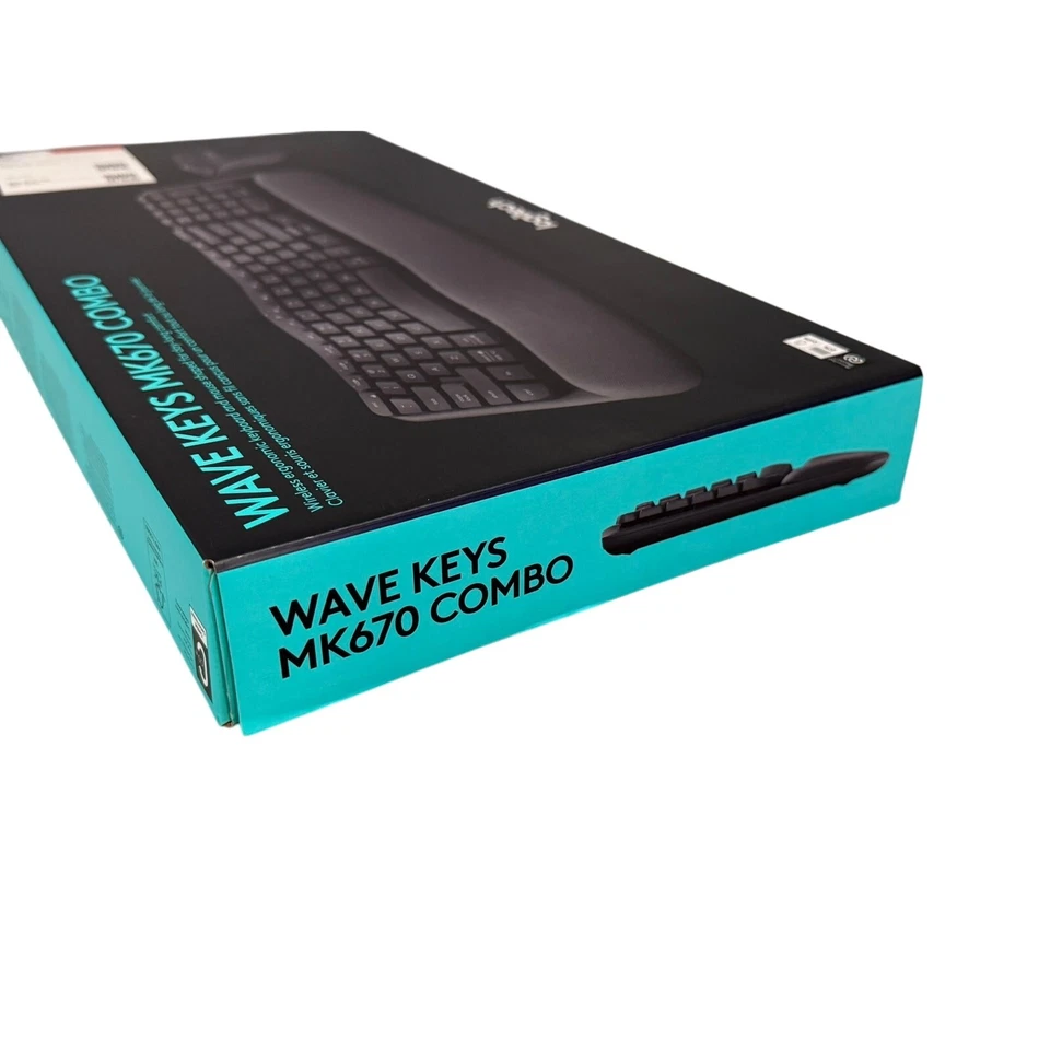 Logitech Wave Keys MK670 Combo Wireless Ergonomic Keyboard w/ Mouse New Sealed - Image 4 of 4