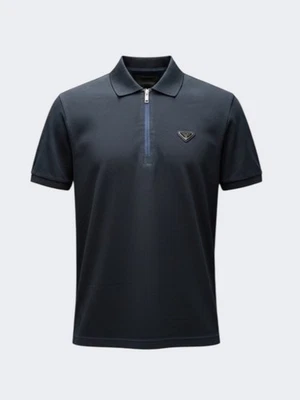 PRADA LUXURIÖSE POLOSHIRT MIT REISSVERSCHLUSS IN GR M/L - Bild 1 von 4