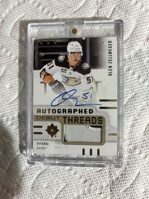 2024-25 Ultimate Collection Debut Threads - Olen Zellweger RC PATCH AUTO /199