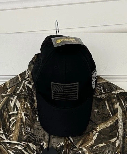 Voodoo Tactical Cap NWT men unisex OS Black green embroidered US flag skull logo - Image 2 of 4