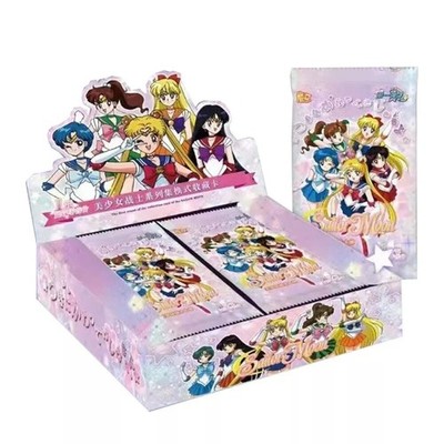 sailor moon booster box Trading Card Game Premium Collector's CCG 30 Pack – BenBenModels sized cards that bring the enchanting characters to your fingertips Factory sealed 2000 Sailor Moon