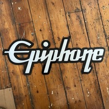 Rare Epiphone Guitar Shop Retail Wall Hanging Sign 30”