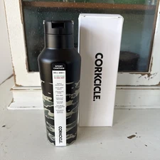 NWT Quiksilver X CORKCICLE 20oz/600mL Camo/Black Canteen Insulated