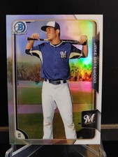 Jake Gatewood RC 2015 Bowman Chrome Refractor #104 - Milwaukee Brewers