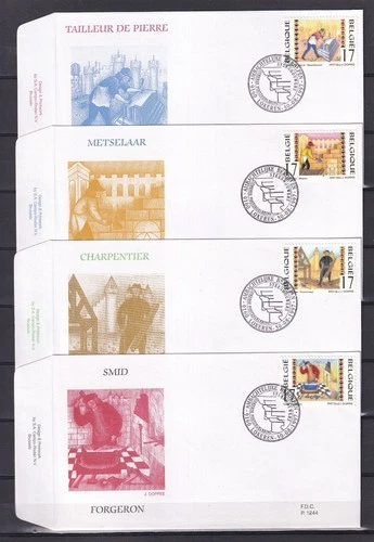 [LG79354] Belgium N°2721/2724FDC First Day Cover COB € 12,00 SUPERB