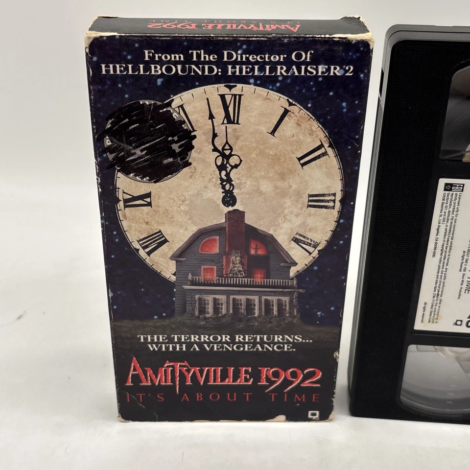 Amityville 1992 Its About Time Screener Promo VHS Tape Horror Movie Republic! - Image 2 of 4