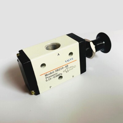 Pneumatic Air Valve 3R210-08 3 Ways 2 Position 1/4''BSPT Hand Push Pull Control