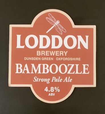 LODDON BRAUEREI BAMBOOZLE STARK PALE ALE BIERPUMPE GRIFF CLIP ABZEICHEN 4,8 % ABV LB