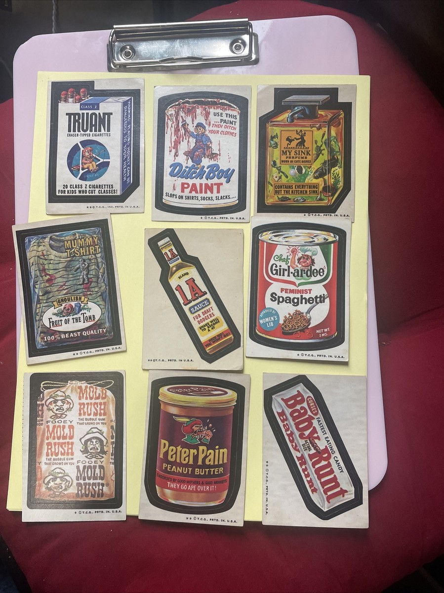 SALE V-75 ヴィンテージストック タイムカード10枚 Lot Of 10 Vintage TCG Topps Wacky Packages Sticker | eBay