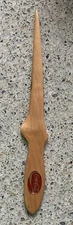 Rare Vintage Coca Cola Wooden Letter Opener W/ Emblem Inset