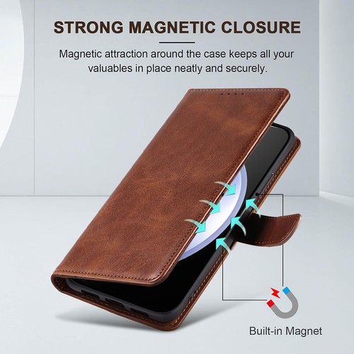 Für Samsung Galaxy S23 FE 5G Leder Karten Wallet Handy Hülle Cover + Hartglas - Bild 47 von 48