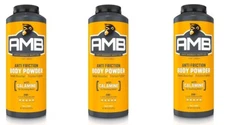 Anti Monkey Butt AMB Anti Friction Body Powder 8 oz (3 Pack)