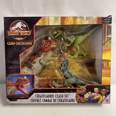 Jurassic world camp cretaceous ceratosaurus clash set sale
