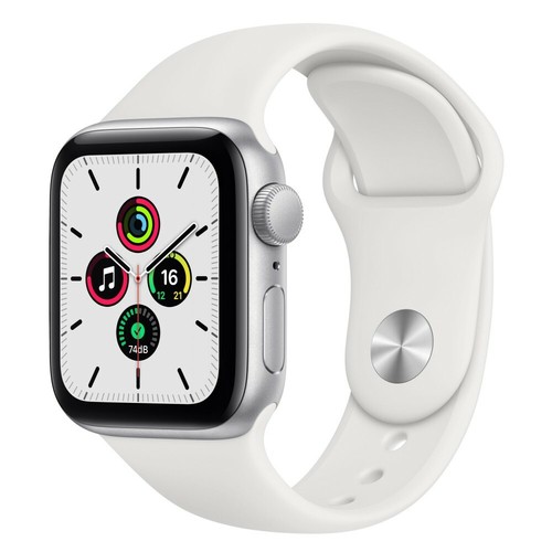 Apple Watch SE GPS MYDM2 40mm - Silver Aluminum White Sport Band USA  FREESHIP | eBay