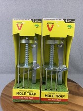  2 Victor Original Steel Plunger Animal Mole Killing Trap  New