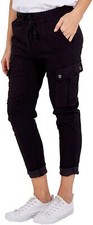 Ladies Magic Cargo Joggers Stretch Women's Italian Utility Pocket Trousers Pants