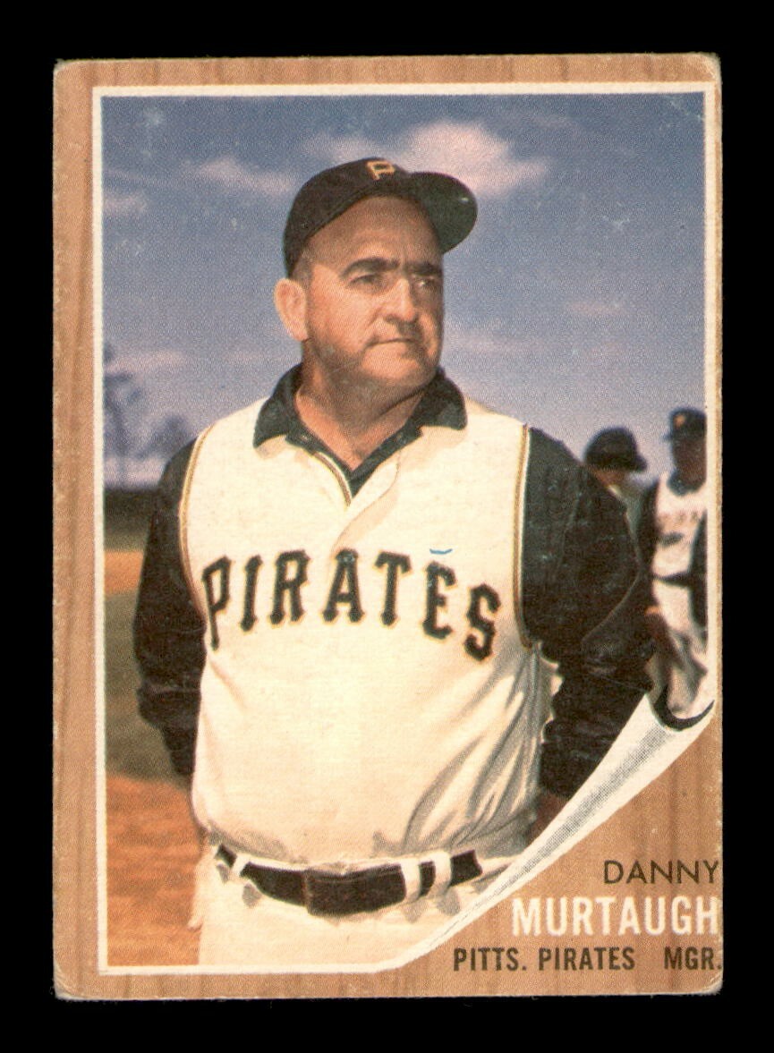 1962 Topps #503 Danny Murtaugh Manager VG Vintage Baseball Card OBGcards