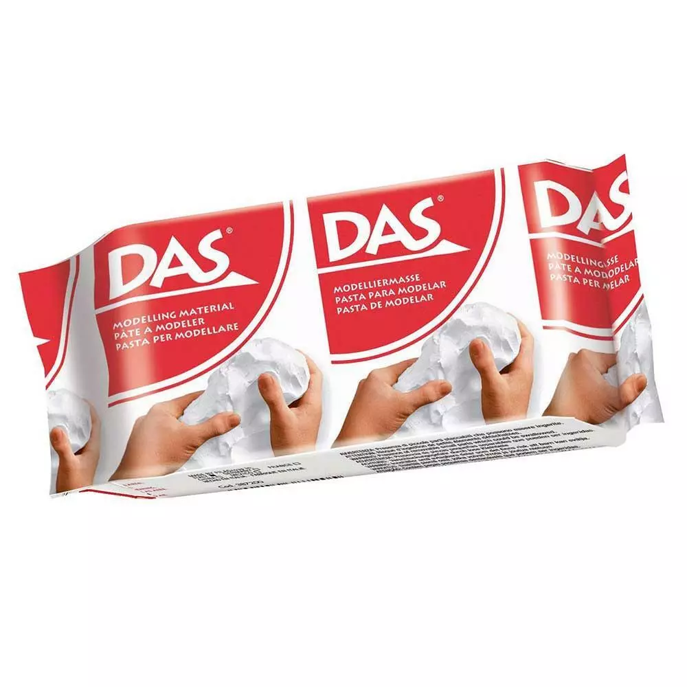 DAS Air Drying White Modelling Clay 150g Pack