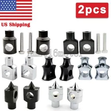 1'' Handlebar Risers Clamp For Harley Fatboy Dyna Sportster Touring