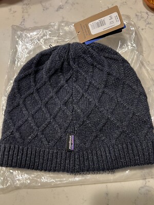Womens Patagonia Honeycomb Knit Beanie Pitch Blue NWT