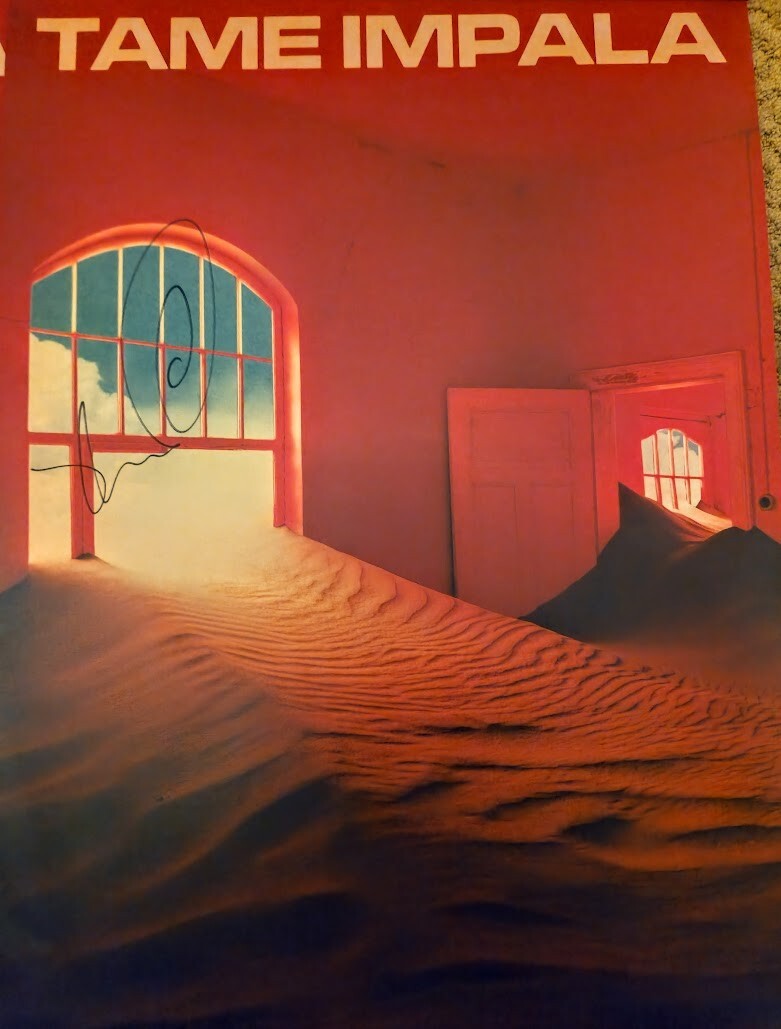 Tame Impala Original 10” + Signed poster SIGNED Tame Impala Kevin Parker The Slow Rush Autograph