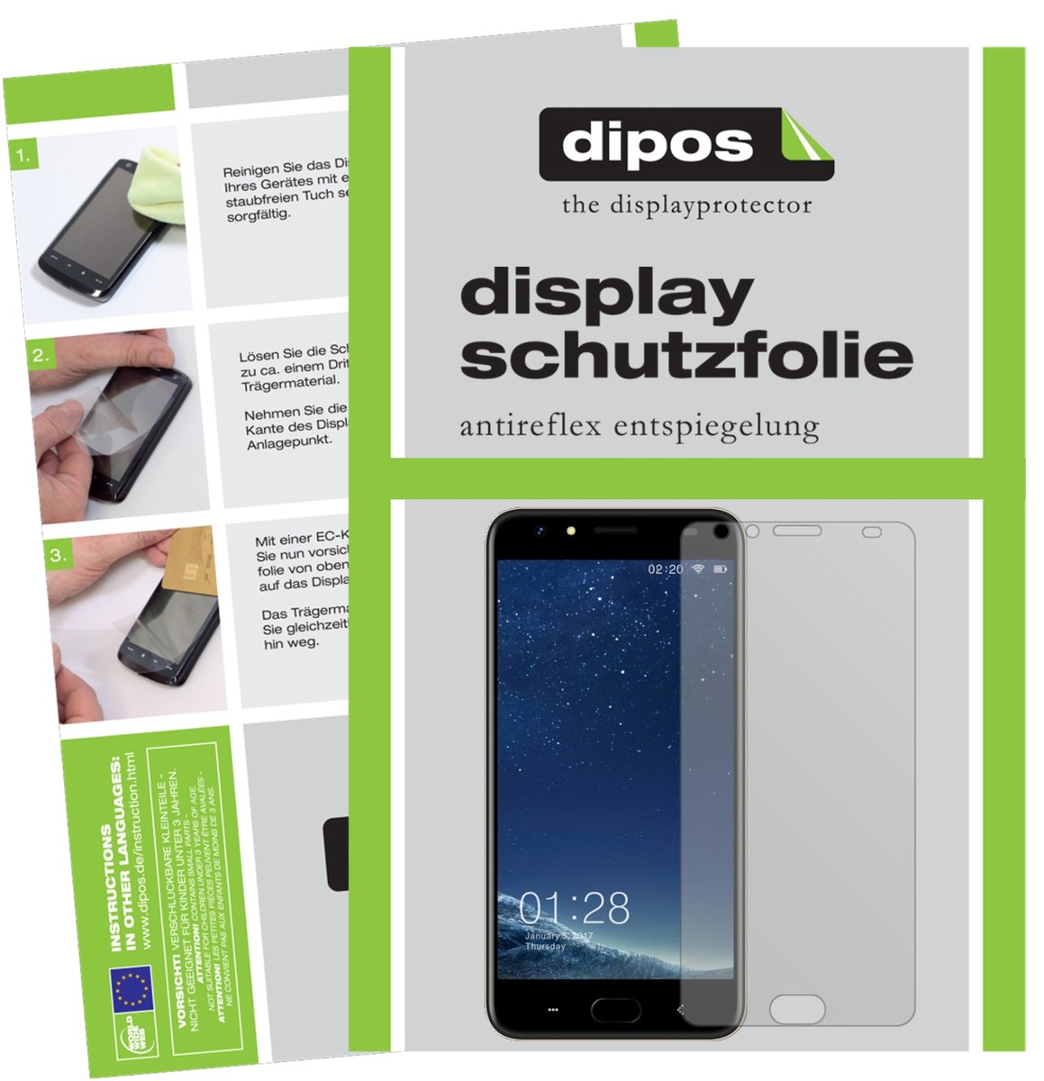 2x Pellicola per M-HORSE Power 2 Protettiva Protezione Schermo Cristallo dipos