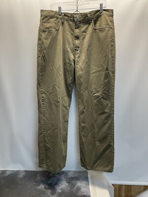 Polo Jeans Co Ralph Lauren Men's 100% Cotton Jeans size 36 Green Black Label