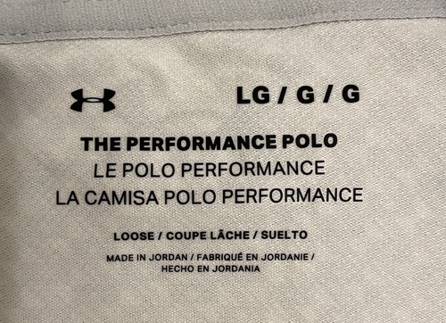Polo Under Armour Performance Gris Estampado Geométrico Para Hombre Grande JBHS - Imagen 3 de 10