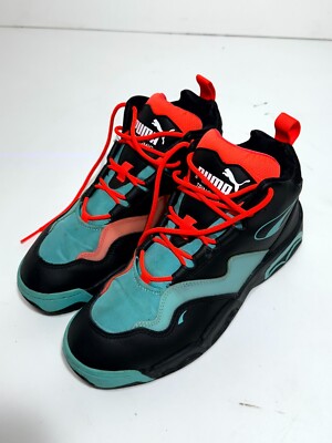 Puma Source Mid Buzzer Men's Sneakers 7.5 Black Teal Basketball Shoes  370598-01 | eBay