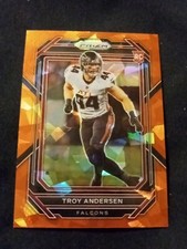 2022 PRIZM TROY ANDERSEN ORANGE CRACKED ICE PRIZM #394 FALCONS