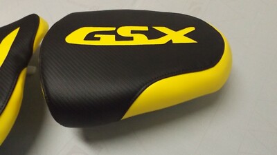 FRONT/REAR SEAT COVERS BLACK/SILVER CARBON FIBER WILL FIT SUZUKI 05/06 GSX1000R FRONT/REAR SEAT COVERS BLACK/SILVER CARBON FIBER WILL FIT SUZUKI 05/06 GSX1000R