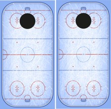 Hockey Rink Cornhole Wraps Vinyl Boards Decals Bag Toss Game Stickers