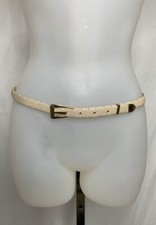Small Marshal Metal Hong Kong NWOT Vintage beige belt gold hardware scales