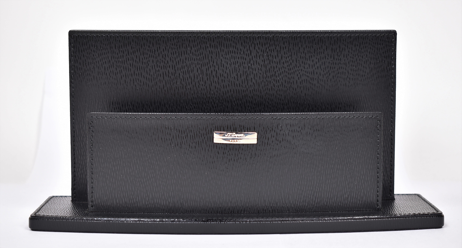 S.T Dupont 'Porte Lettres' Black Leather Letter Holder - 074801