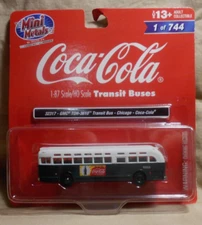 Classic Metal Works  HO Scale Mini Metals 32317 Coca-Cola  Bus   CHICAGO  New