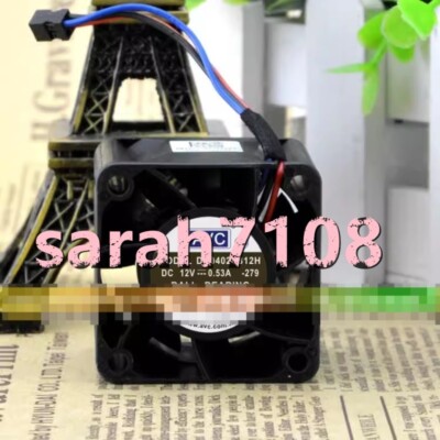 1PC NEW AVC DB04028B12H 12V 0.53A 4CM 4028 2U Fan 2 cable A1 #LM