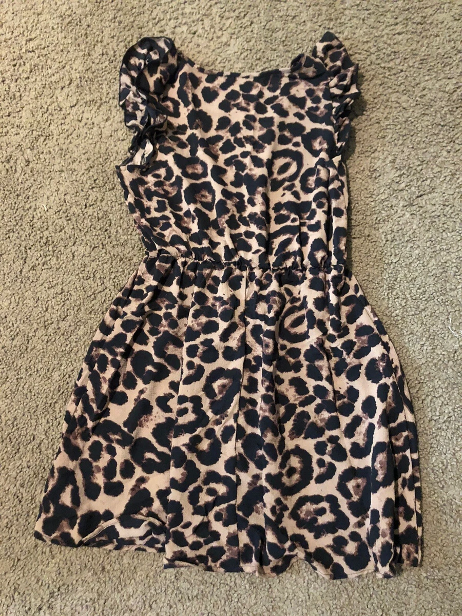 Shein cheetah cheap dress