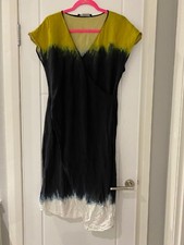 zara dip dye crossover effect tunic dress L
