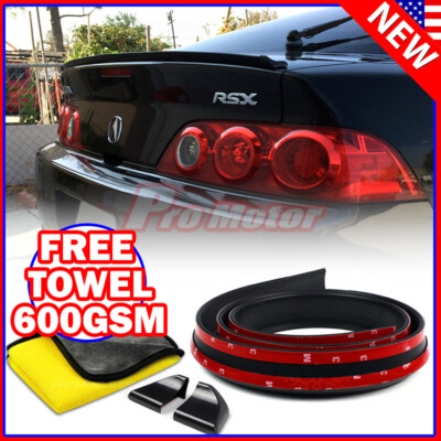 JDM Universal Spoiler Trunk Roof Sporty Wing Lip Chin Roll Side Molding Skirt 3M