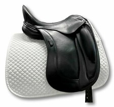 New English Dressage Leather Covered Horse Saddle With Free Girh
