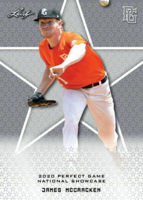 JAMES MCCRACKEN 2020 ''1ST EVER PRINTED'' LEAF PERFECT GAME ROOKIE CARD #149! 