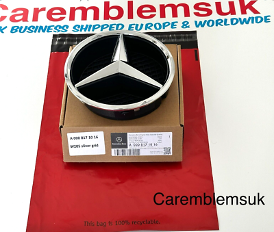Mercedes-Benz LED Gloss Black Grill Star Emblem W205 W212 W176 W212 Mercedes-Benz LED Gloss Black Grill Star Emblem W205 W212 W176 W212
