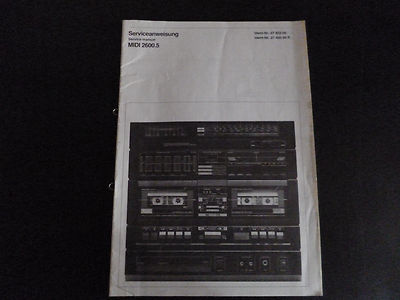 Original Service Manual  Schneider Midi 2600.5
