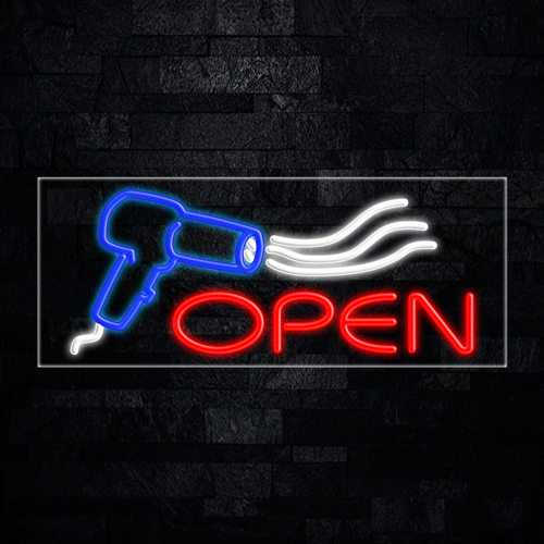 Open Hair Salon Barber LED Flex Neon Sign for Retail Window Displays | eBay Open Hair Salon Barber LED Flex Neon Sign for Retail Window Displays | eBay